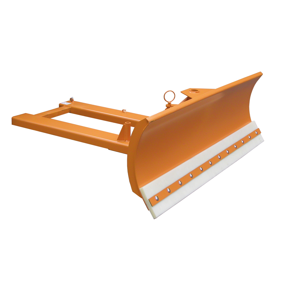 [047052] Pala quitanieves articulada con labio de Vulkollan para carretilla elevadora - Dim. pala: 2100x720h mm - Naranja ral 2000