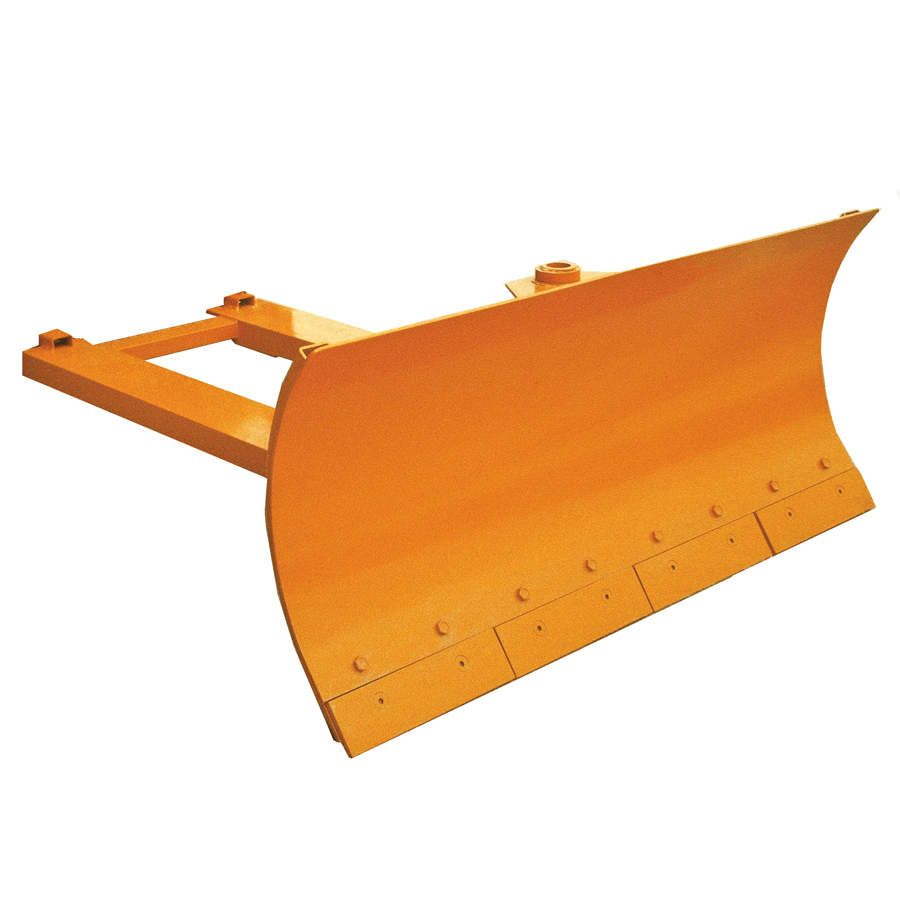 [047057] Pala quitanieves articulada con labio de acero abatible para carretilla elevadora - Dim. pala: 2400x720h mm - Naranja ral 2000
