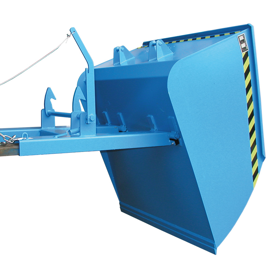 [047159] Pala recogedora metálica de accionamiento mecánico para carretilla - Dim.: 1250x1250x600h mm - Acero pintado