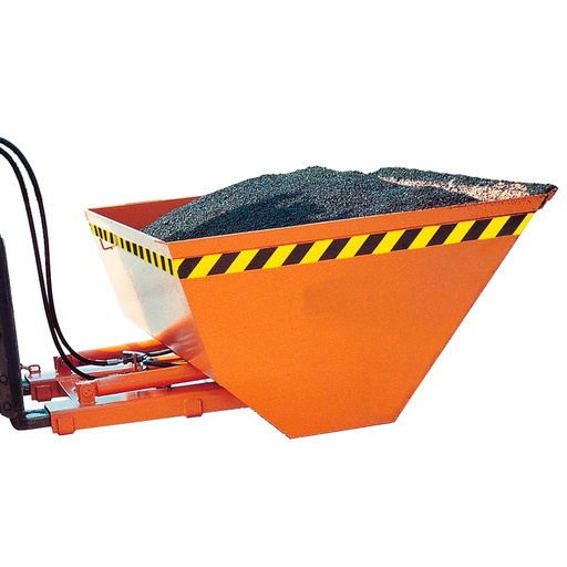 [047225] Pala recogedora metálica de accionamiento hidráulico para carretilla - Dim.: 1640x1630x650h mm - Acero pintado