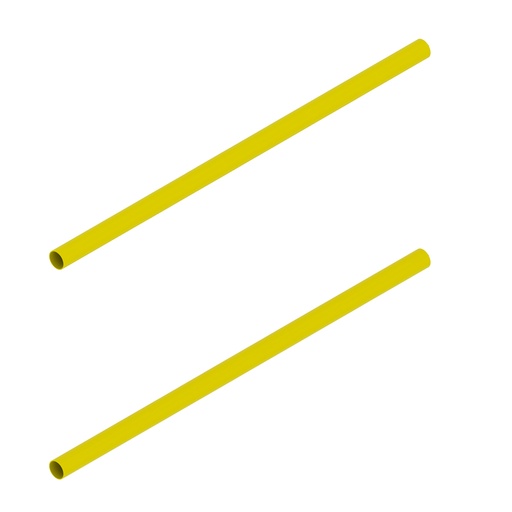 [047299] Par de travesaños metálicos para generar barandillas divisorias - Dim.: Ø42x1500 mm - Amarillo ral 1018