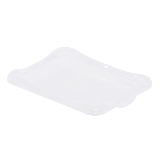 [047465] Tapa para caja de plástico transparente con cierre mediante click - Dim.: 200x150 mm - Translúcido