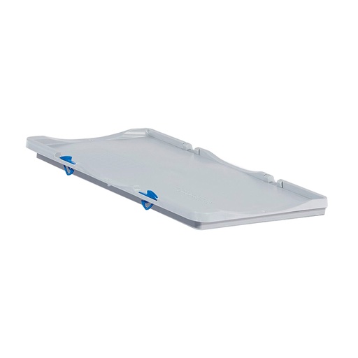 [047469] Tapa plástica con bisagras y clips de cierre para caja norma Europea serie Basicline - Dim.: 300x200 mm - Gris claro