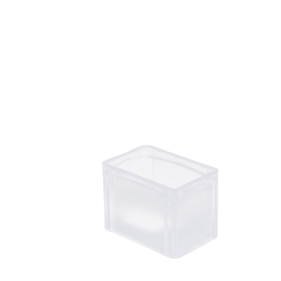 [047486] Caja de plástico transparente con paredes lisas y asas cerradas - Dim.: 300x200x220h mm - Translúcido