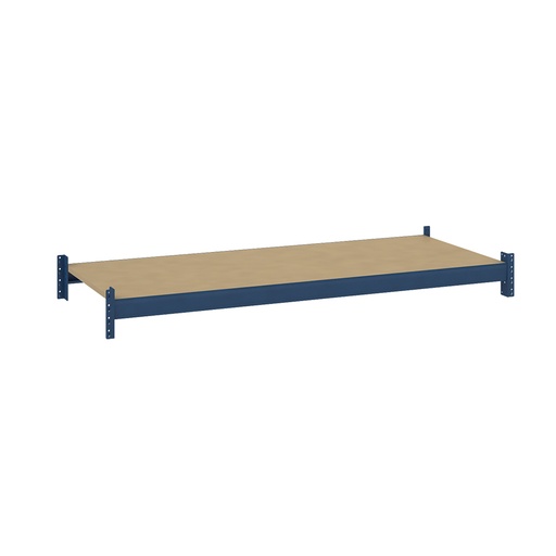 [047509] Estante metálico para estantería de media carga con paneles de madera aglomerada - Dim.: 1800x800x67h mm - azul ral 5010