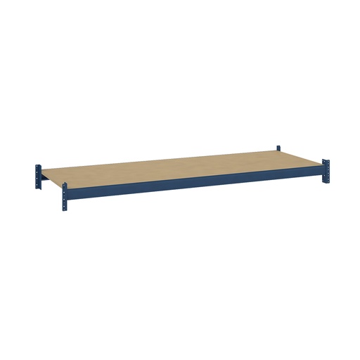 [047510] Estante metálico para estantería de media carga con paneles de madera aglomerada - Dim.: 2200x800x67h mm - azul ral 5010
