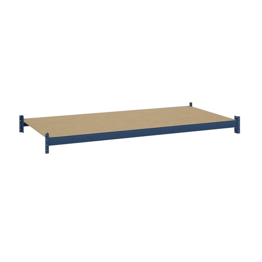 [047514] Estante metálico para estantería de media carga con paneles de madera aglomerada - Dim.: 2200x1100x67h mm - azul ral 5010