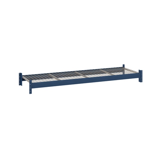 [047517] Estante metálico para estantería de media carga con paneles de rejilla metálica - Dim.: 1800x600x67h mm - azul ral 5010
