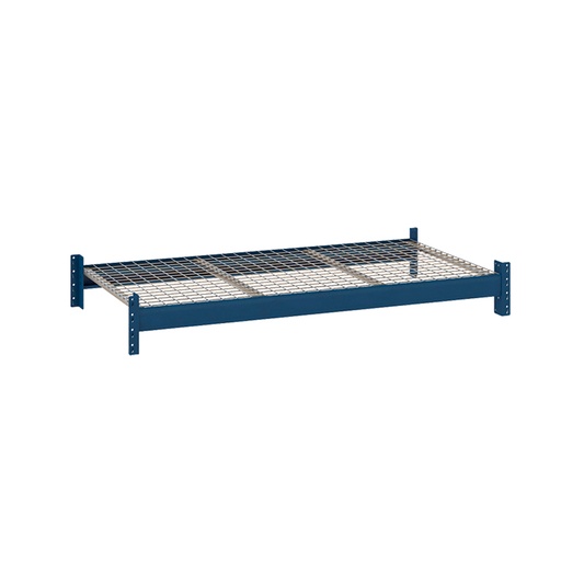 [047520] Estante metálico para estantería de media carga con paneles de rejilla metálica - Dim.: 1350x800x67h mm - azul ral 5010