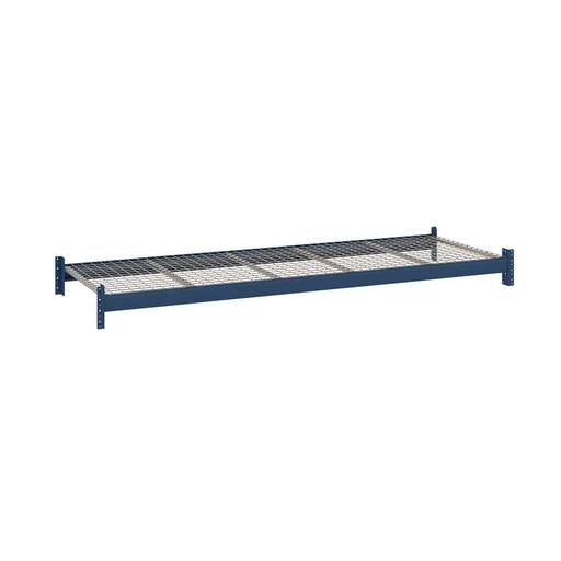 [047522] Estante metálico para estantería de media carga con paneles de rejilla metálica - Dim.: 2200x800x67h mm - azul ral 5010
