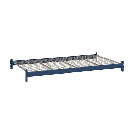 [047525] Estante metálico para estantería de media carga con paneles de rejilla metálica - Dim.: 1800x1100x67h mm - azul ral 5010