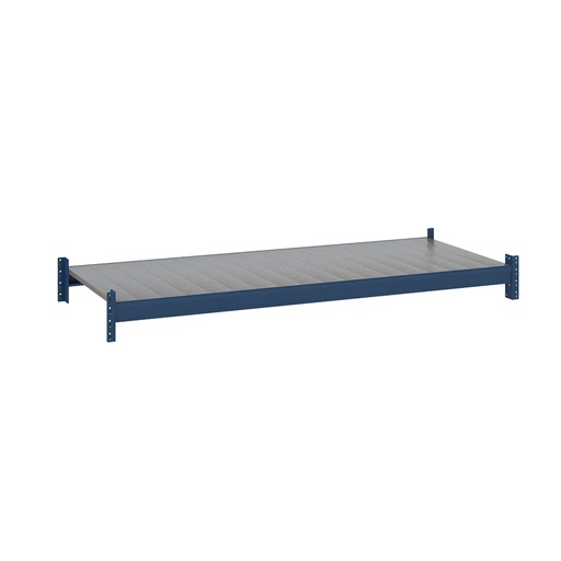 [047533] Estante metálico para estantería de media carga con paneles metálicos lisos - Dim.: 1800x800x67h mm - azul ral 5010