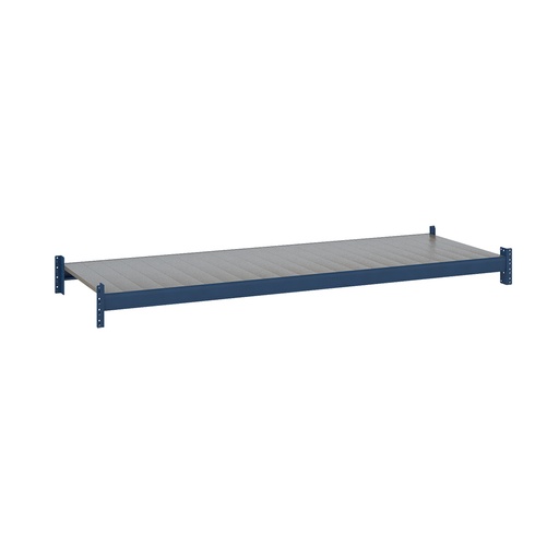 [047534] Estante metálico para estantería de media carga con paneles metálicos lisos - Dim.: 2200x800x67h mm - azul ral 5010