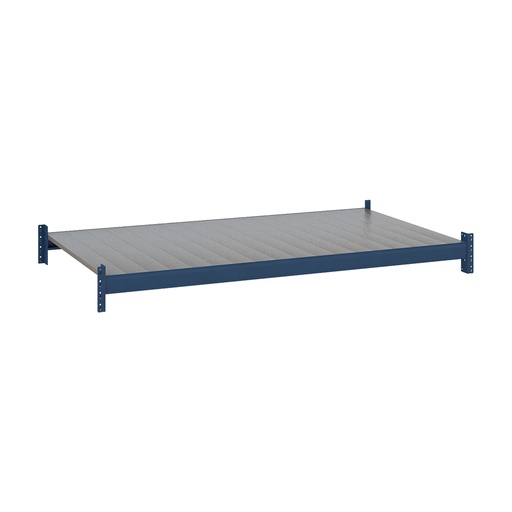 [047537] Estante metálico para estantería de media carga con paneles metálicos lisos - Dim.: 1800x1100x67h mm - azul ral 5010