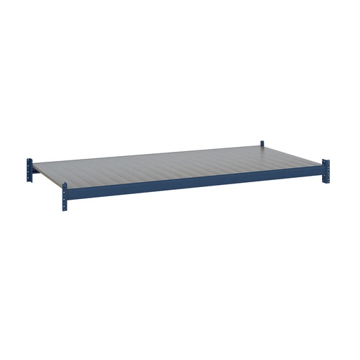 [047538] Estante metálico para estantería de media carga con paneles metálicos lisos - Dim.: 2200x1100x67h mm - azul ral 5010