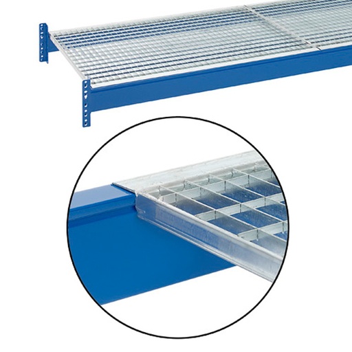 [047567] Paneles de rejilla galvanizada para estante de estantería de paletización - Dim.: 2700x1100x38h mm
