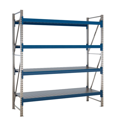 [047616] Estantería metálica modular de media carga con 4 estantes de chapa de acero - Dim.: 2320x800x2500h mm