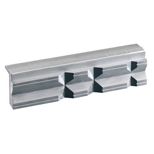 [047746] Par de mordazas de recambio para tornillo de banco de trabajo con superficie de aluminio - Ancho: 140 mm