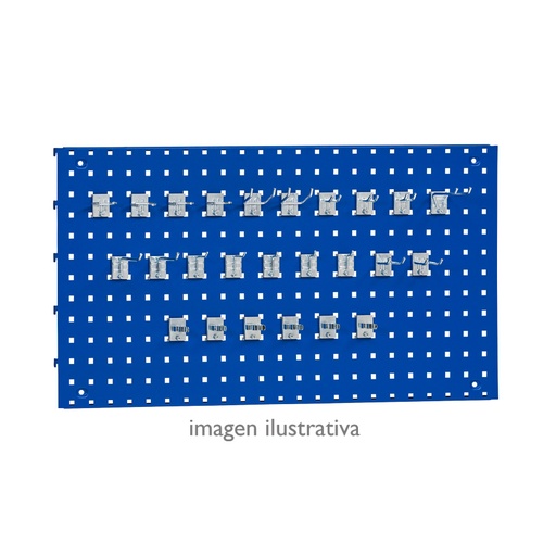 [047938] Set de 14 ganchos porta herramientas para panel perforado - Acero cincado