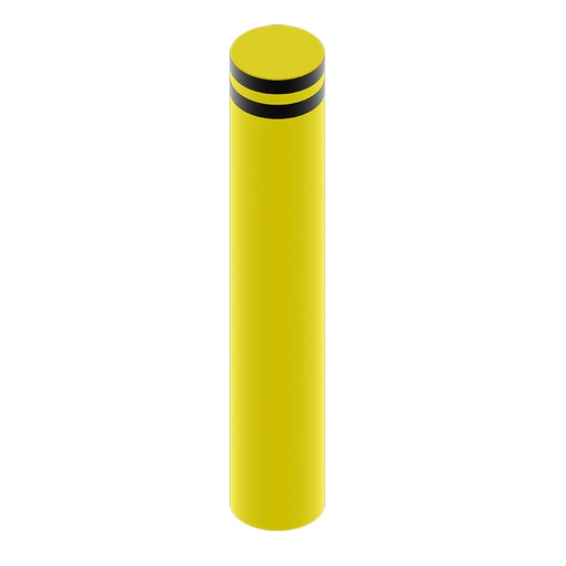 [047948] Bolardo metálico de protección contra impactos para hormigonar - Dim.: Ø273x1600h mm - Amarillo ral 1018