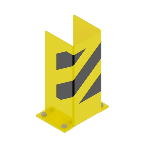 [047967] Protección metálica para puntal de estantería en forma de U - Dim.: 160x160x400h mm - amarillo ral 1018