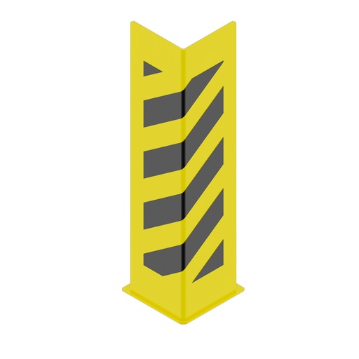 [047969] Protección metálica para puntal de estantería en forma de L - Dim.: 180x180x800h mm - amarillo ral 1018