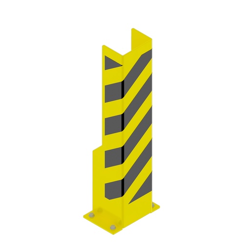 [047971] Protección metálica para puntal de estantería en forma de U - Dim.: 160x160x800h mm - amarillo ral 1018
