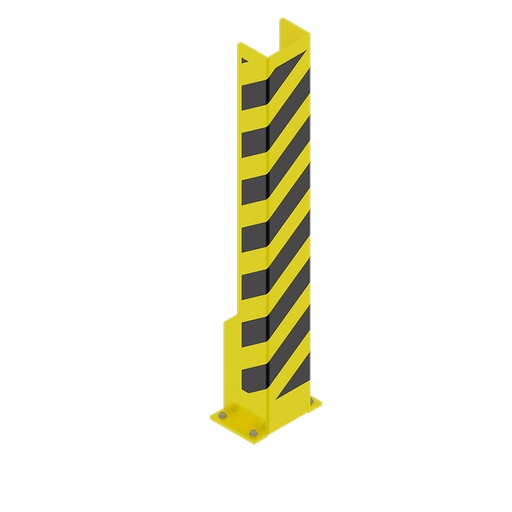 [047974] Protección metálica para puntal de estantería en forma de U - Dim.: 160x160x1200h mm - amarillo ral 1018