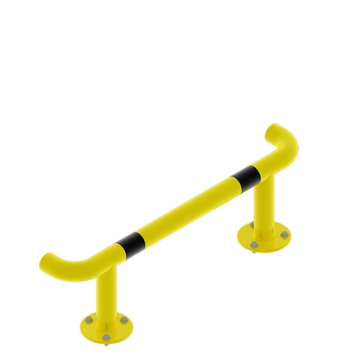 [047975] Protección metálica para bastidor de estantería - Dim.: 1250x150x350h mm - amarillo ral 1018