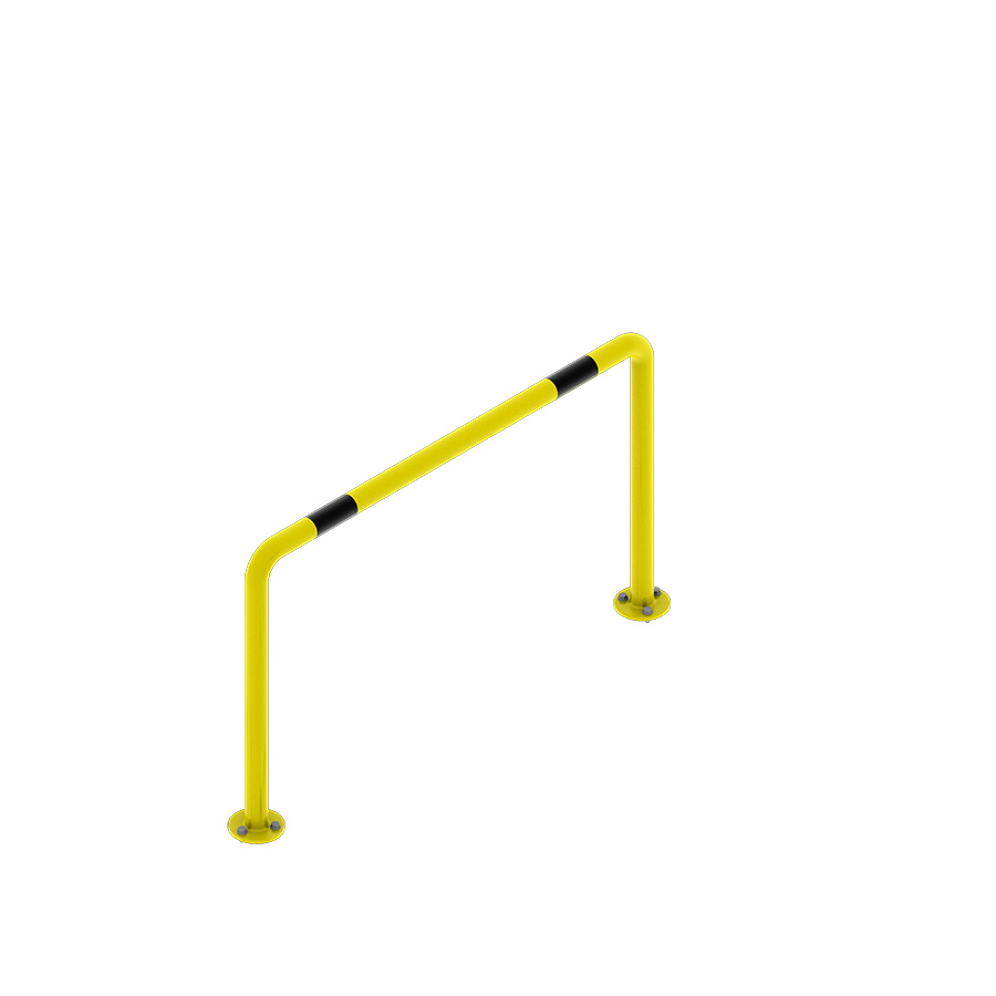 [047982] Arco lineal de protección contra impactos - Dim.: 1000x180x600h mm - Amarillo ral 1018
