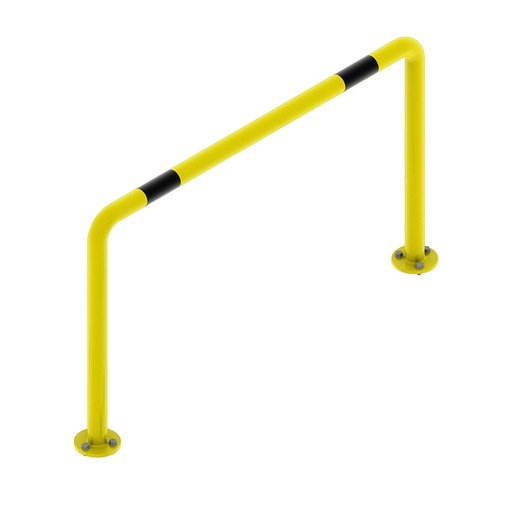 [047982] Arco lineal de protección contra impactos - Dim.: 1000x180x600h mm - Amarillo ral 1018