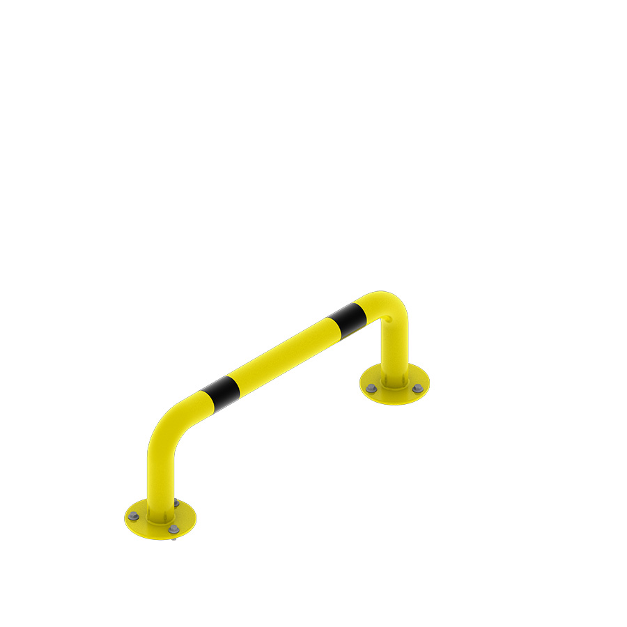 [047987] Arco lineal de protección contra impactos - Dim.: 1000x180x350h mm - Amarillo ral 1018