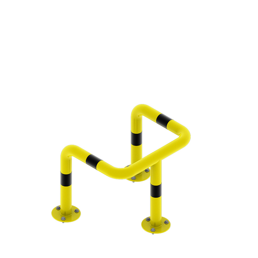[047993] Arco en U de protección contra impactos - Dim.: 600x750x600h mm - Amarillo ral 1018