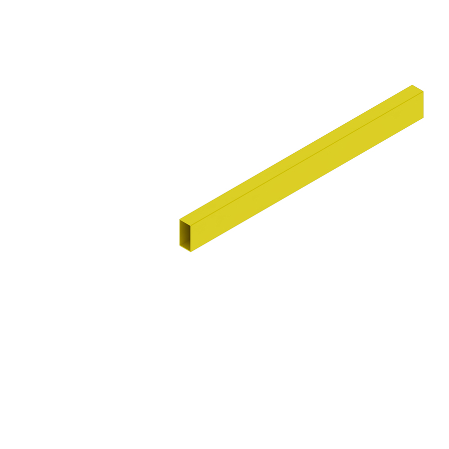 [048022] Par de travesaños metálicos para zócalo modular contra impactos - Dim.: 900x50x100h mm - Amarillo ral 1080