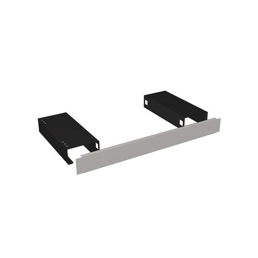 [048040] Par de zócalos metálicos para armario - Dim.: 200x540x100h mm - Negro ral 9005