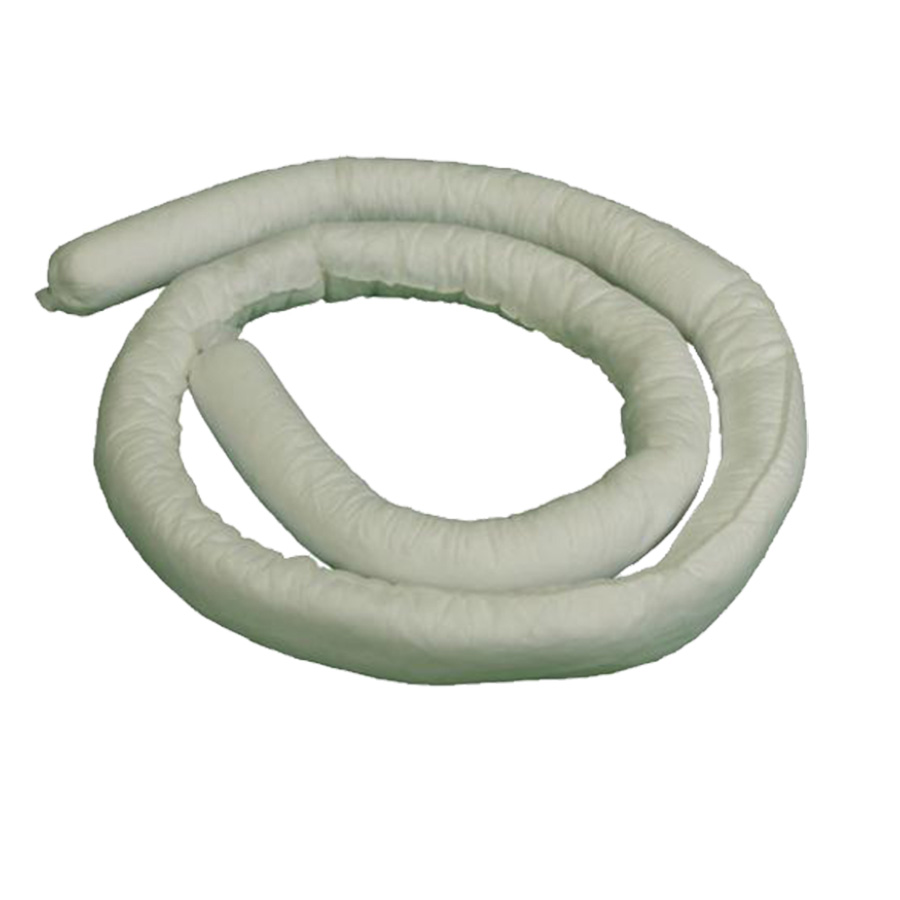 [048055] Pack de 8 barreras absorbentes para aceites e hidrocarburos - Dim.: Ø80x3000 mm - Blanco