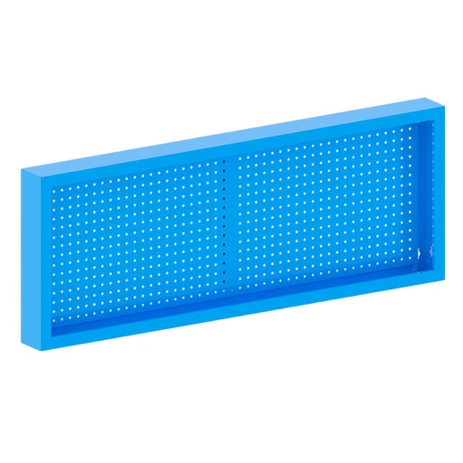 [048154] Armario expositor con paneles perforados porta herramientas - Dim.: 2000x155x750h mm - Azul ral 5012
