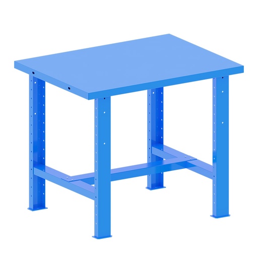 [048159] Banco de trabajo desmontable con encimera de acero - Dim.: 1000x750x840h mm - Azul ral 5012