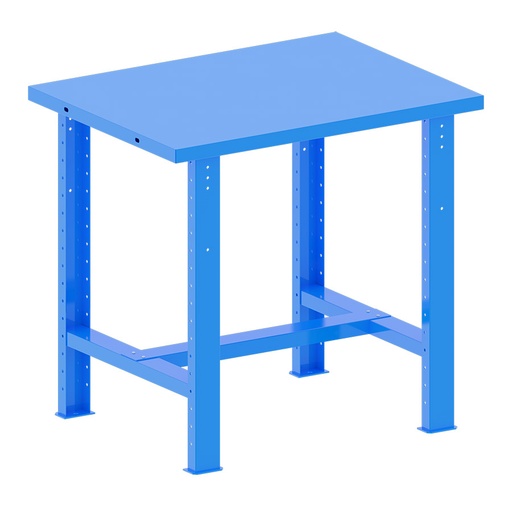 [048179] Banco de trabajo desmontable con encimera de acero - Dim.: 1000x750x940h mm - Azul ral 5012