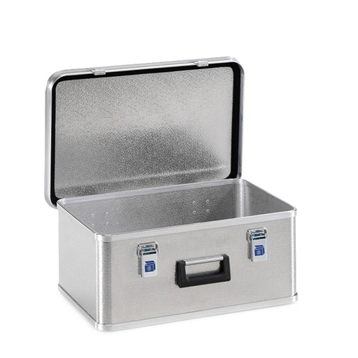 [048338] Arcón de aluminio con tapa, cierres de palanca y asa integrada - Dim.: 585x385x243h mm - Aluminio