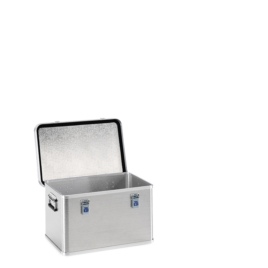 [048339] Arcón de aluminio con tapa, cierres de palanca y asas integradas - Dim.: 585x385x333h mm - Aluminio