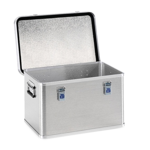 [048339] Arcón de aluminio con tapa, cierres de palanca y asas integradas - Dim.: 585x385x333h mm - Aluminio