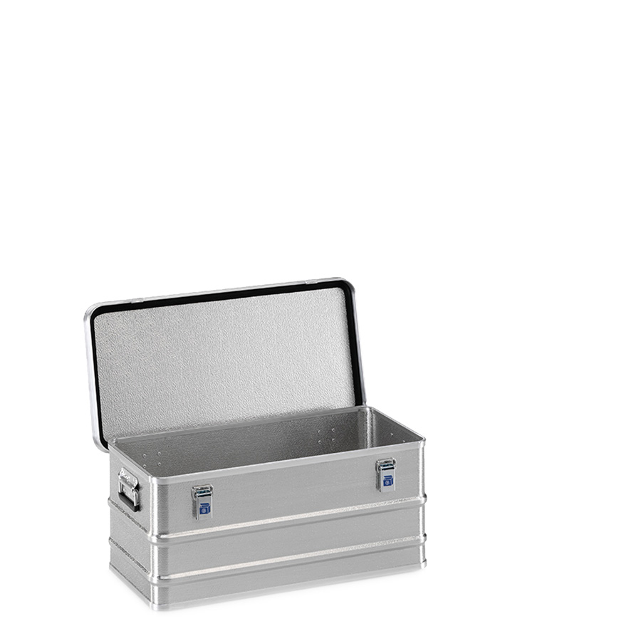 [048340] Arcón de aluminio con tapa, cierres de palanca y asas integradas - Dim.: 785x385x333h mm - Aluminio