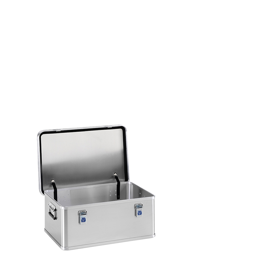 [048343] Arcón de aluminio con tapa, cierres de palanca y asas integradas - Dim.: 655x435x270h mm - Aluminio.