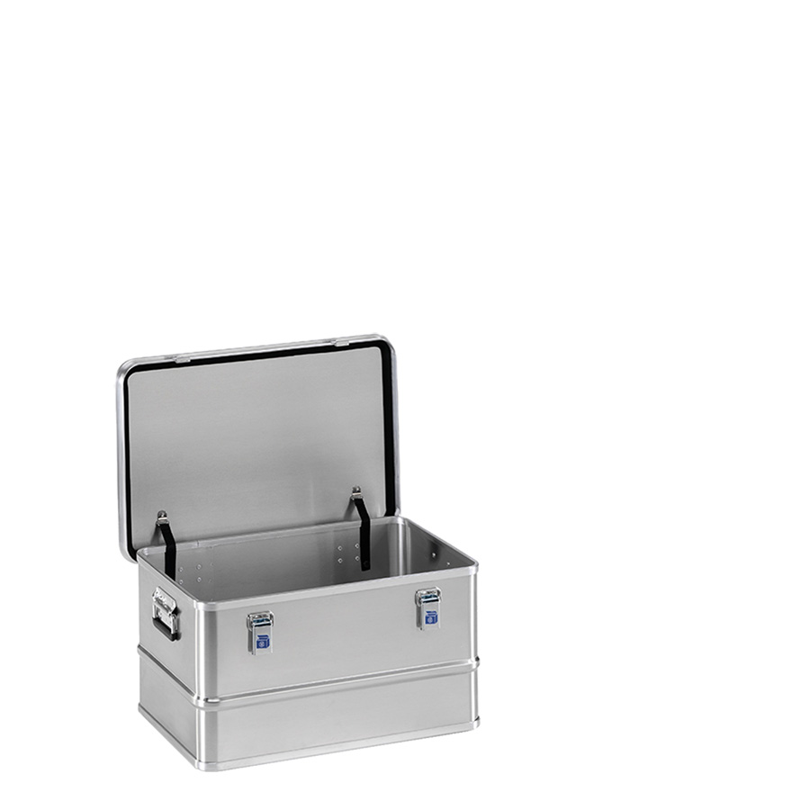 [048344] Arcón de aluminio con tapa, cierres de palanca y asas integradas - Dim.: 655x435x350h mm - Aluminio.