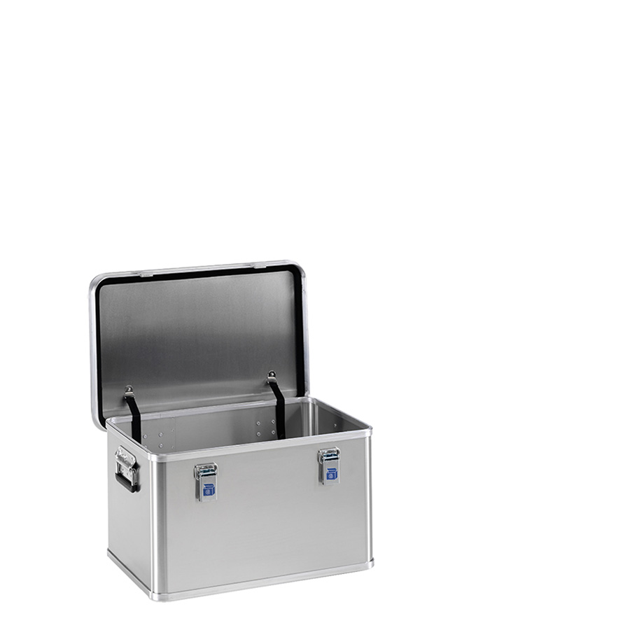 [048352] Arcón de aluminio con tapa, cierres de palanca y asas integradas - Dim.: 588x388x340 mm - Aluminio.