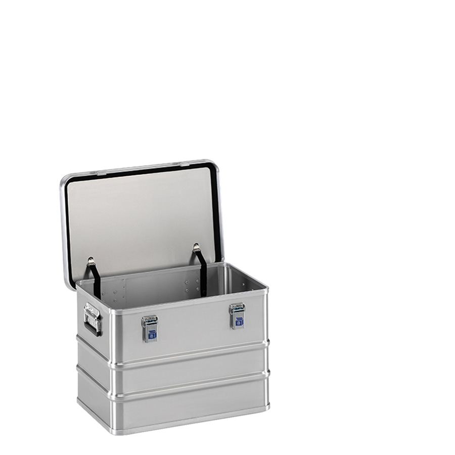 [048353] Arcón de aluminio con tapa, cierres de palanca y asas integradas - Dim.: 588x388x410 mm - Aluminio.