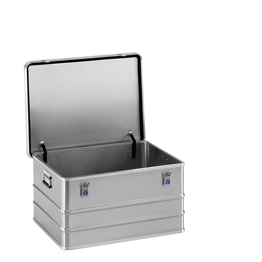 [048354] Arcón de aluminio con tapa, cierres de palanca y asas integradas - Dim.: 788x588x410 mm - Aluminio.