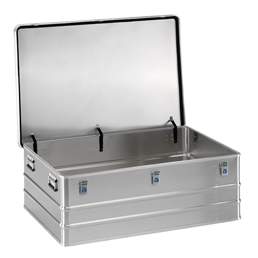 [048355] Arcón de aluminio con tapa, cierres de palanca y asas integradas - Dim.: 1188x788x410 mm - Aluminio.