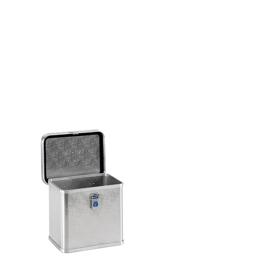 [048357] Arcón de aluminio con tapa y cierre de palanca - Dim.: 388x288x340h mm - Aluminio